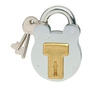 Master Lock 2750EURD Cadenas au Design Vintage, Gris, 8,7 x 5 x 1,3 cm
