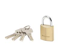 Master Lock 2840EURD Cadenas à Clé Extra Fin en Laiton, Doré, 6,2 x 4 x 1,6 cm