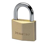 Master Lock 2840EURD Cadenas à Clé Extra Fin en Laiton, Doré, 6,2 x 4 x 1,6 cm