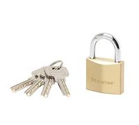 Master Lock 2940EURD Cadenas en laiton 40 mm Double verrouillage haute sécurité, Or