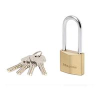 Master Lock 2940EURD Cadenas xtra Fin en Laiton et Anse Moyenne, Doré, 9,1 x 4 x 1,6 cm