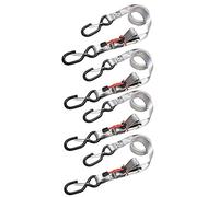 MASTER LOCK Sangles boucles autobloquantes de 1,80m x 25mm ; lot de 4; gris