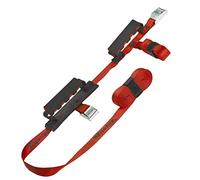 Master Lock 3126EURDAT 2 Sangles avec Boucle et Poignée de Portage, Rouge, 2,50m x 25mm + 5,5m x 25mm Sangles