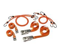 Master Lock 3249EURDAT FastLink Pack de Tendeurs et de Sangles pour Déménagement, Orange, 4 tendeurs + 2 Sangles + 2 Sangles à Cliquet