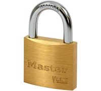 Master Lock 4140KA-2341 Cadenas à Clé en Laiton, Doré, 6 x 4 x 1,3 cm