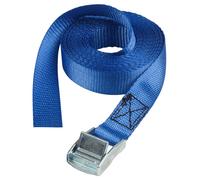 Master Lock 4363EURDAT - Sangles Valise avec Boucle en Zamak, Bleu, 2,50m x 25mm, Pack de 2