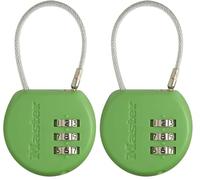 Master Lock 4671EURDCOL Cadenas à Combinaison TSA, Couleur Aléatoire, 8,9 x 4,2 x 1,9 cm (Lot de 2)