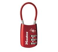 Master Lock 4688DRED TSA Câble antivol pour bagages Rouge Master Lock