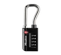 Master Lock 4696EURDBLK Cadenas à Combinaison TSA, Noir, 10,6 x 3,5 x 1,4 cm