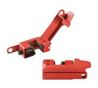 Master Lock 491B Bloque disjoncteur Grip Tight™ pour Consignation Electrique et Interrupteur haut et large, 13 x 7 x 2 cm