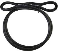 Master Lock Câble à boucle 49EURD Acier tressé 3 m x 10 mm Noir