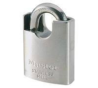 Master Lock 550EURD Cadenas Marin à Clé avec Anse Protégée, Gris, 9 x 5 x 2,3 cm