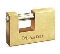 Master Lock Cadenas pour remorque en laiton argenté 95 mm
