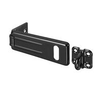 Master Lock 704EURDBLK Moraillon pour Verrouillage de Porte Extérieure, 11 x 4,4 cm, Noir