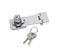 Master Lock 726EURD Moraillon pour Porte avec Serrure à Clé Intégrée, 7,6 x 3,2 cm