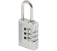 Master Lock 7620EURDCC Cadenas à Combinaison Programmable en Aluminium, gris, 2 x 5,5 x 0,9 cm