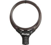 MASTER LOCK Cable Antivol Vélo [90 cm Câble] [Combinaison] [Extérieur] 8229EURDPRO - Idéal pour Vélo, Vélo Electrique, Skateboard, Poussettes, Tondeuses et autres Equipements