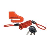 Master Lock 8303EURDPS Antivol Moto ou Trottinette Electrique Bloque Disque, Anse 5 cm, Rouge