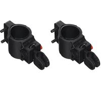 Master Lock 8350EURDPRO Support d'antivol pour cadre de vélo universel, Noir, De 6 à 10 mm (Lot de 2)