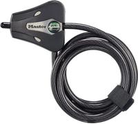Master Lock 8418D Python Câble de Verrouillage réglable 1,8 m Diamètre 1,6 cm Noir