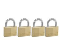 Master Lock - 934253 - 4 Cadenas laiton 50 mm