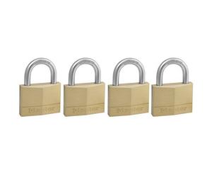 Master Lock - 934253 - 4 Cadenas laiton 50 mm