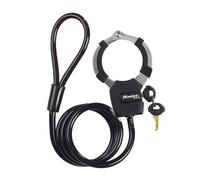 Master Lock Antivol à câble avec manchon, avec clé, 1000 x 80 x 27 mm, pour vélo, scooter, quad, poussette