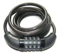 Antivol GENERIQUE Master lock antivol à combinaison avec câble auto-enroulant noir 1200 x 8 mm