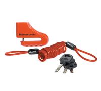 MASTER LOCK Antivol bloque-disque de 5cm avec anse en acier ; rouge