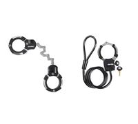 Master Lock Antivol Trottinette Certifié et Breveté, 55 cm, idéal pour trotinette électrique & Câble Antivol à Clef avec Menotte, 1m, Idéal pour vélos, trottinettes, poussettes