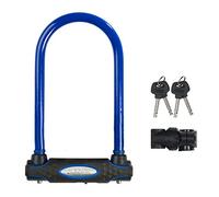 Master Lock Antivol Vélo U [A Clé] [Support de Vélo Universel] [Antivol Certifié] [Bleu] 8195EURDPROCOLB - Idéal pour les Vélos, Vélos Electriques, VTT et autres 210 mm