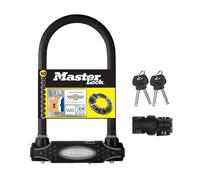 MASTER LOCK Antivol Vélo U A Clé Support Universel Antivol Certifié 8195EURDPRO, Noir