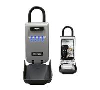 Master Lock Boite a clef avec code rétroéclairé, à Anse, Extérieur, 17.5 x 7.2 x 5.2 cm, Gray