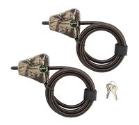 Master Lock - Câble antivol Python à clé réglable, 1,8 m Long câble, lot de 2, camouflage Mossy Oak Country DNA
