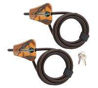 Master Lock Câble antivol Python à clé réglable, câble de 1,8 m de long, lot de 2, camouflage Mossy Oak Blaze