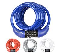 Master Lock Cable Antivol Vélo [1,8 m Câble] [Combinaison] [Extérieur] [Couleur Aléatoire] 8221EURDPROCOL - Idéal pour Vélo, Vélo Electrique, Skateboard, Poussettes, Tondeuses et autres Equipements