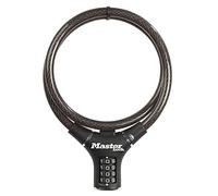 MASTER LOCK Cable Antivol Vélo [90 cm Câble] [Combinaison] [Extérieur] 8229EURDPRO - Idéal pour Vélo, Vélo Electrique, Skateboard, Poussettes, Tondeuses et autres Equipements