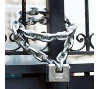 Master Lock Cadenas 680EURD rectangulaire en zinc à clé, gris, 8 x 9,5 x 2,9 cm