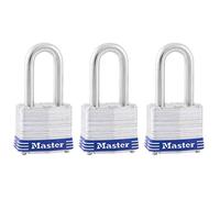 Master Lock Cadenas d'extérieur, lot de cadenas avec clés, cadenas à clés identiques, lot de 3
