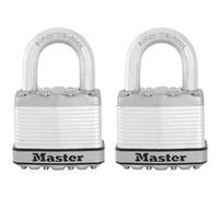 MASTER LOCK Cadenas Très Haute Sécurité [A Clé] [Acier Laminé] [Extérieur] M5EURD - Idéal pour les remises, les garages, les clôtures et les portails