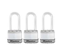 Master Lock Cadenas Excell M1EURTRILH Acier 45 mm Lot de 3 Argenté G