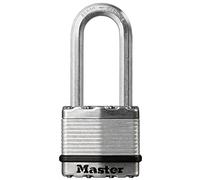 Master Lock Cadenas haute sécurité M1EURDLF – à clé, acier laminé, anse M, extérieur