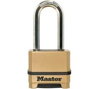 MASTER LOCK Cadenas Haute Sécurité [Combinaison] [Zinc] [Anse XL] [Extérieur] M175EURDLH - Idéal pour les espaces de rangement, les remises, les garages, les remorques G