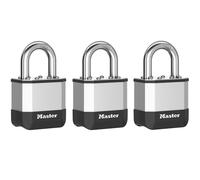 Master Lock Cadenas Laminé Elite 45mm Bride 25mm Lot De 3 MLKPK1TRI