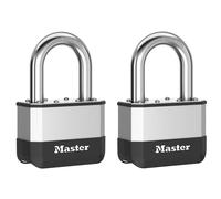 Master Lock Cadenas Laminés Elite 45mm, Chausse 38mm (Lot de 2) MLKPK1TLF