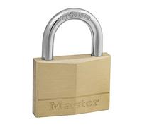 Master Lock Cadenas à clé en laiton doré 50 mm – double verrouillage à taquets