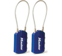 Master Lock Cadenas "porte-étiquette" à combinaison programmable TSA (passe pour douanne américaine) multicolore 4684EURTCOL (Lot de 2)