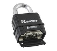 Master Lock Cadenas rectangulaire en acier trempé blindé, serrure de haute sécurité, idéal pour les unités de stockage, abris de jardin, garages, clôtures et plus encore