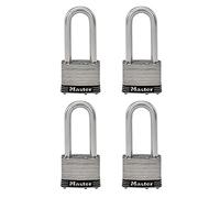 Master Lock Cadenas, serrure en acier inoxydable laminé, 5,1 cm de large, 5SSQLJ (lot de 4 clés identiques)