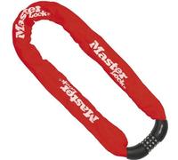 MASTER LOCK Chaîne Antivol Vélo [Combinaison] [90 cm Chaîne] [Rouge] 8392EURDPROCOLR